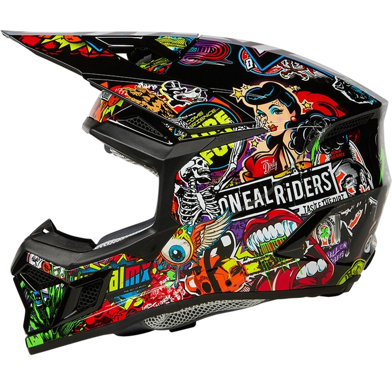 Kask motocrossowy O'Neal 3SRS Crank wielokolorowy