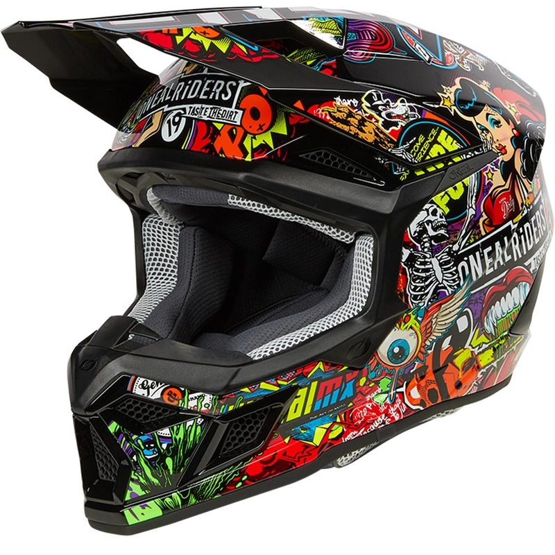 Kask motocrossowy O'Neal 3SRS Crank wielokolorowy