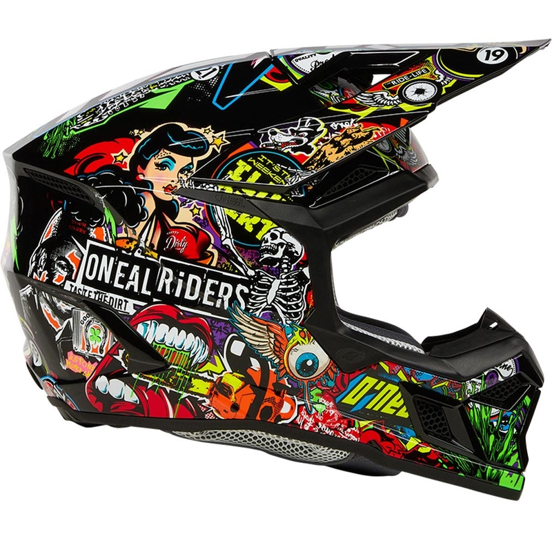 Kask motocrossowy O'Neal 3SRS Crank wielokolorowy