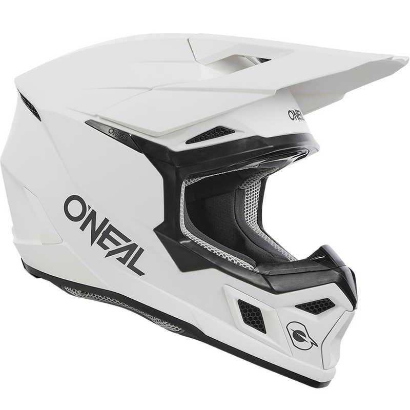 Kask motocrossowy O´Neal 3SRS Solid matowy biały