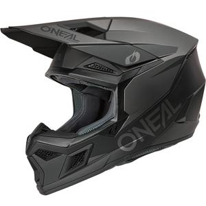 Kask motocrossowy O´Neal 3SRS Solid matowy czarno-szary
