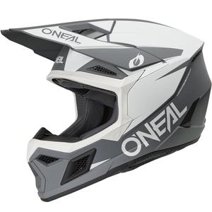 Kask motocrossowy O´Neal 3SRS Solid matowy biało-szary