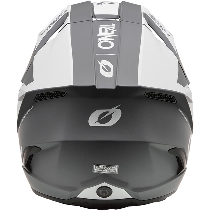 Kask motocrossowy O´Neal 3SRS Solid matowy biało-szary
