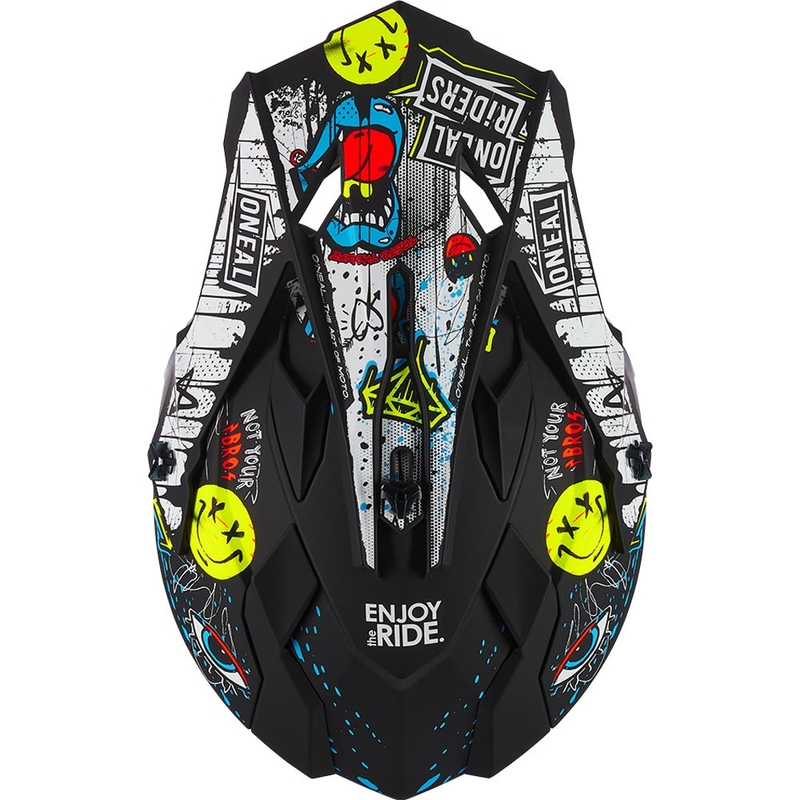 Kask motocrossowy O´Neal 2SRS Rancid matowy czarno-biały