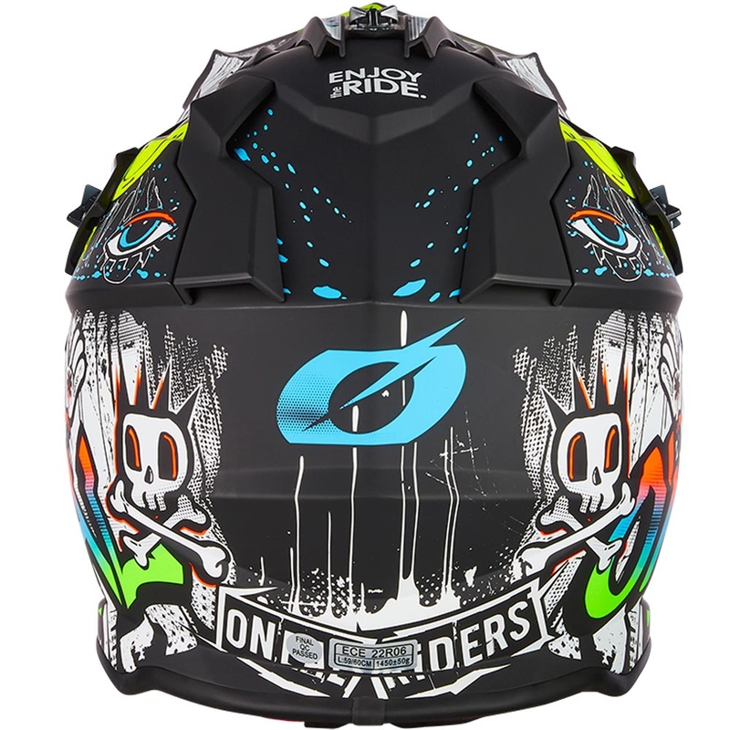 Kask motocrossowy O´Neal 2SRS Rancid matowy czarno-biały