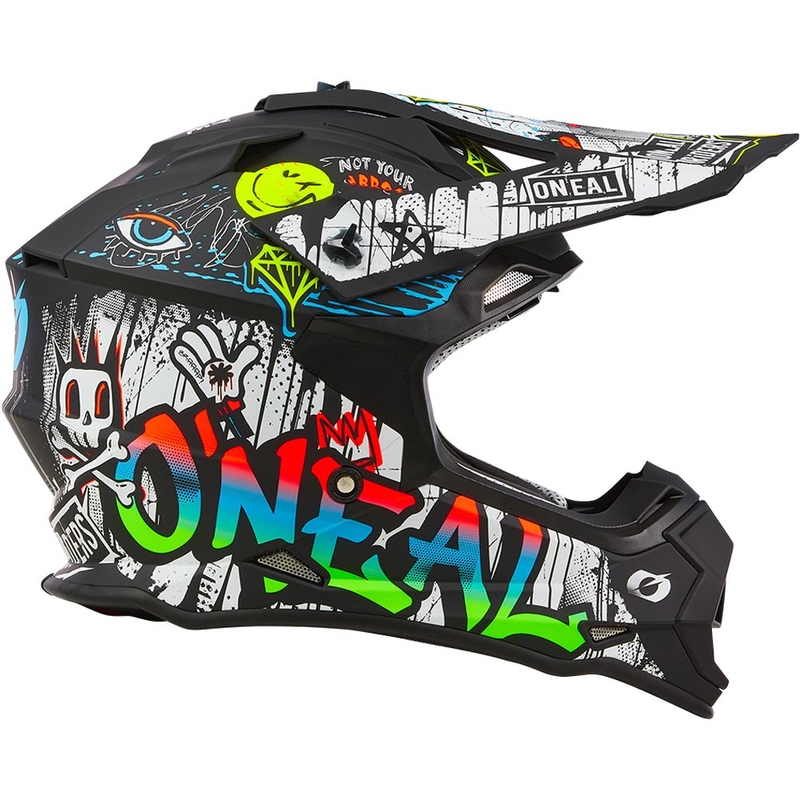 Kask motocrossowy O´Neal 2SRS Rancid matowy czarno-biały