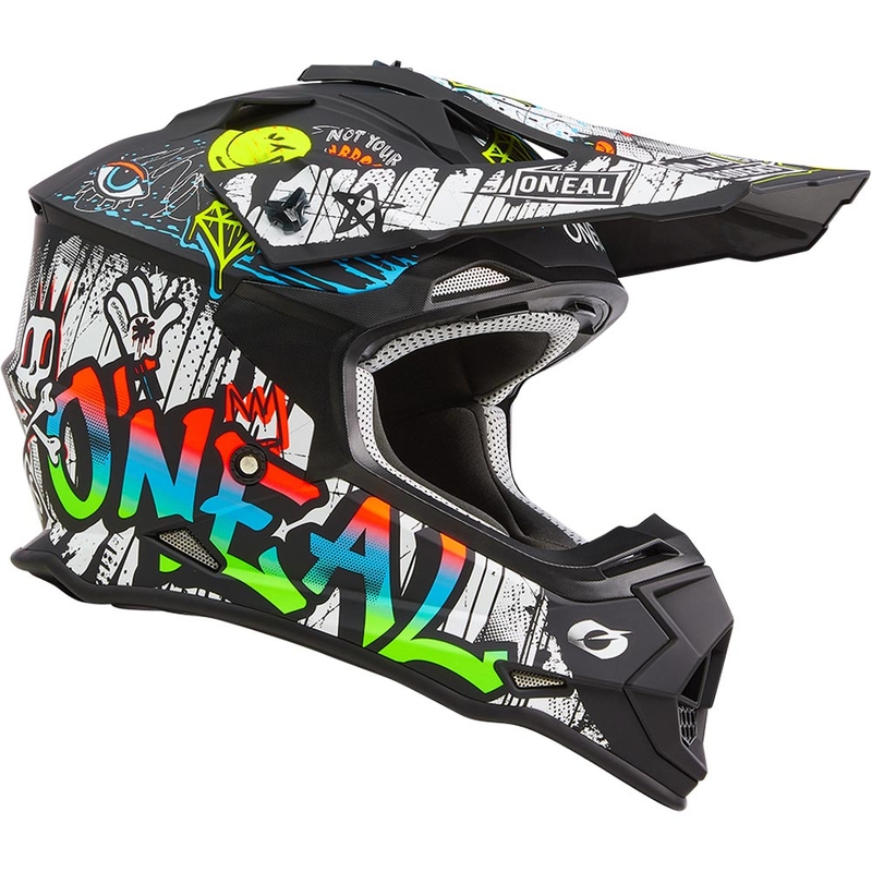 Kask motocrossowy O´Neal 2SRS Rancid matowy czarno-biały