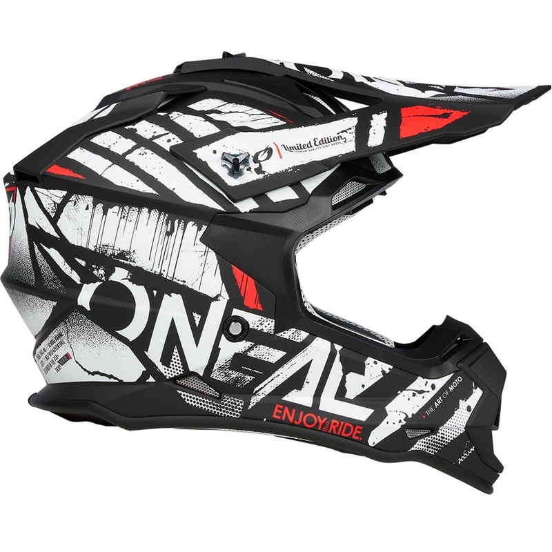 Kask motocrossowy O´Neal 2SRS Glitch czarno-biały