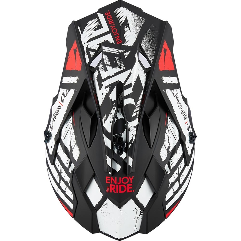 Kask motocrossowy O´Neal 2SRS Glitch czarno-biały
