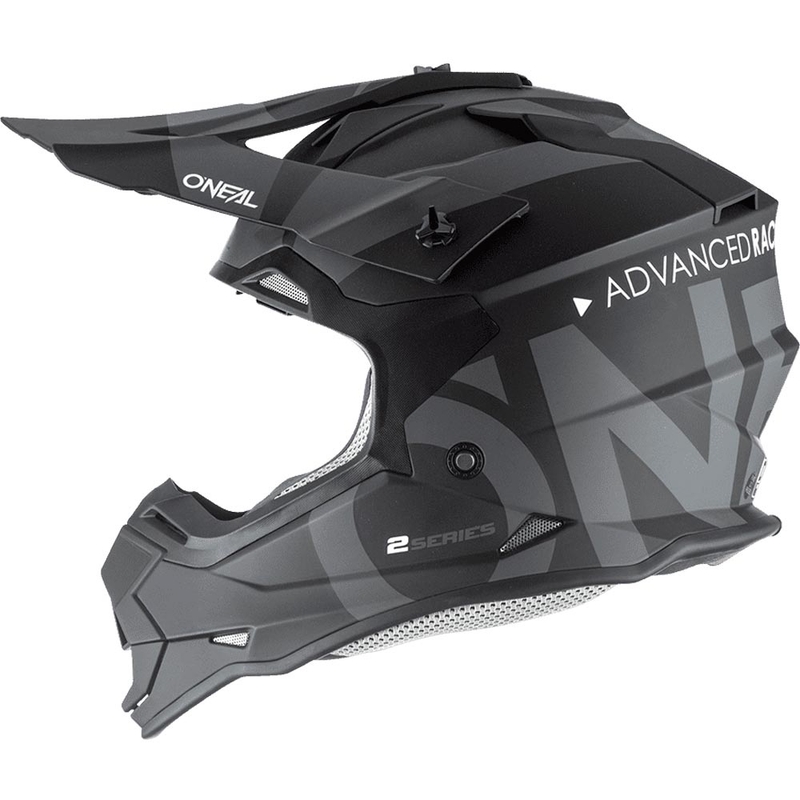 Kask motocrossowy O'Neal 2SRS Slick czarno-szary