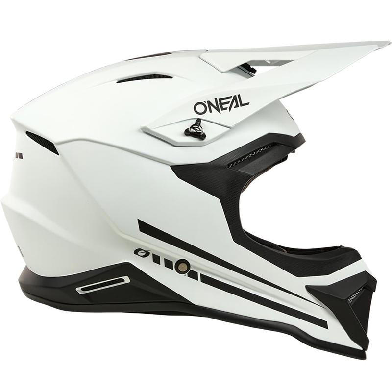 Kask motocrossowy O'Neal 1SRS Solid matowy biały