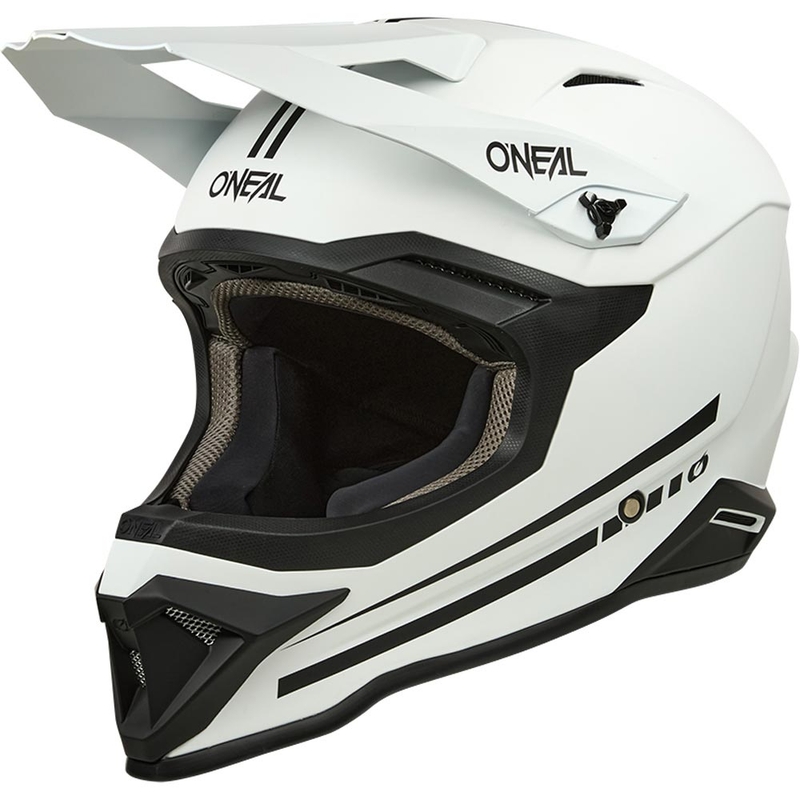 Kask motocrossowy O'Neal 1SRS Solid matowy biały