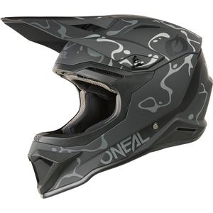 Kask motocrossowy O´Neal 1SRS Splash matowy czarno-szary
