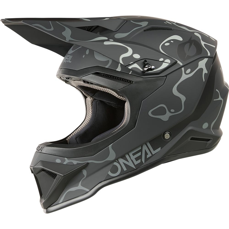 Kask motocrossowy O´Neal 1SRS Splash matowy czarno-szary