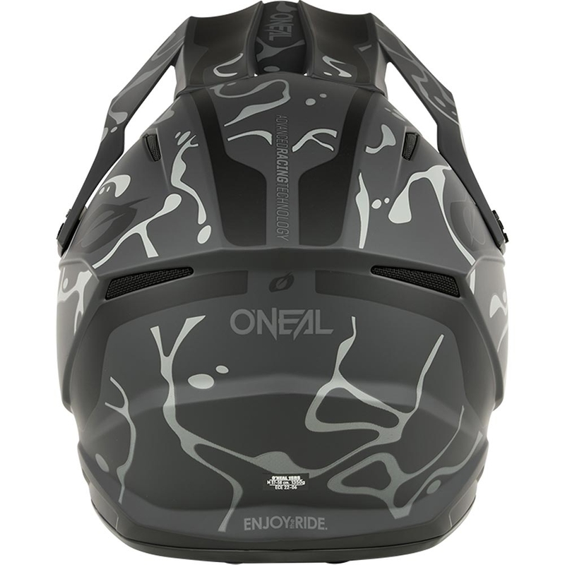 Kask motocrossowy O´Neal 1SRS Splash matowy czarno-szary