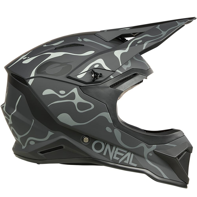 Kask motocrossowy O´Neal 1SRS Splash matowy czarno-szary