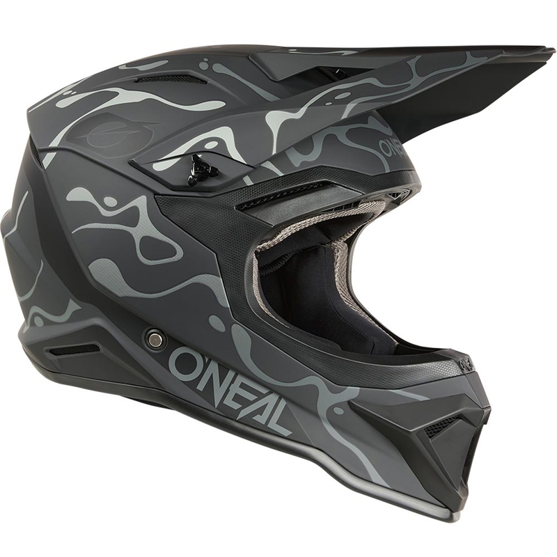 Kask motocrossowy O´Neal 1SRS Splash matowy czarno-szary