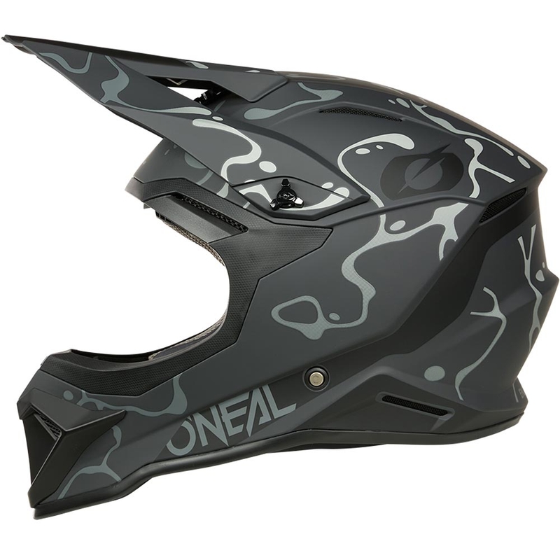 Kask motocrossowy O´Neal 1SRS Splash matowy czarno-szary