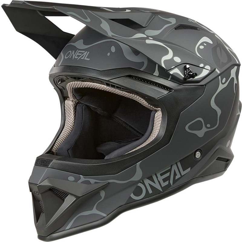 Kask motocrossowy O´Neal 1SRS Splash matowy czarno-szary