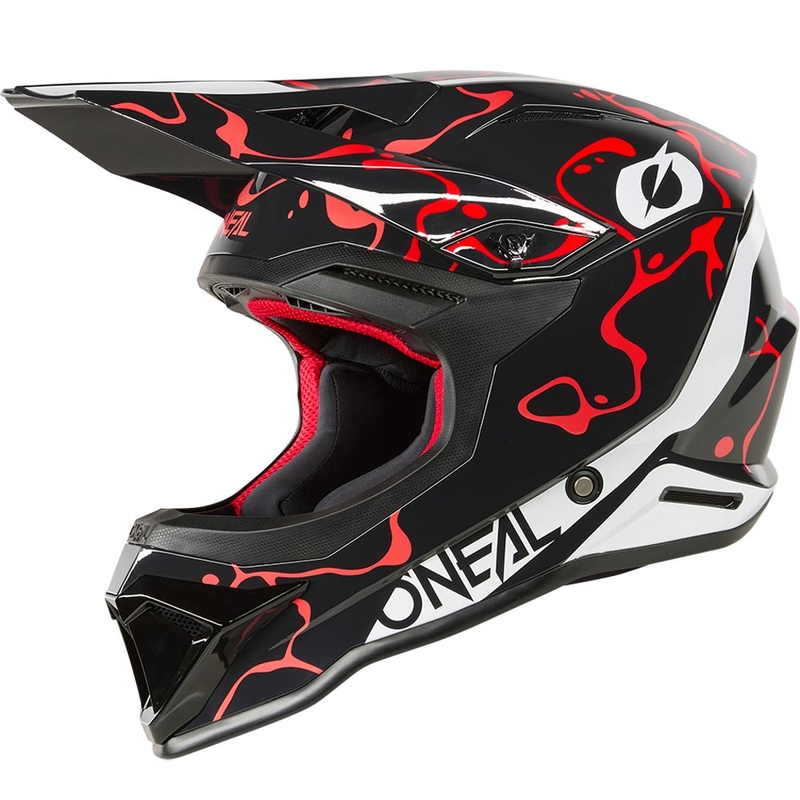 Kask motocrossowy O´Neal 1SRS Splash czarno-czerwony