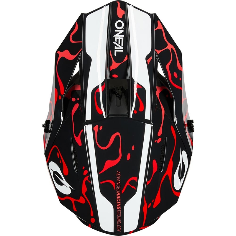 Kask motocrossowy O´Neal 1SRS Splash czarno-czerwony