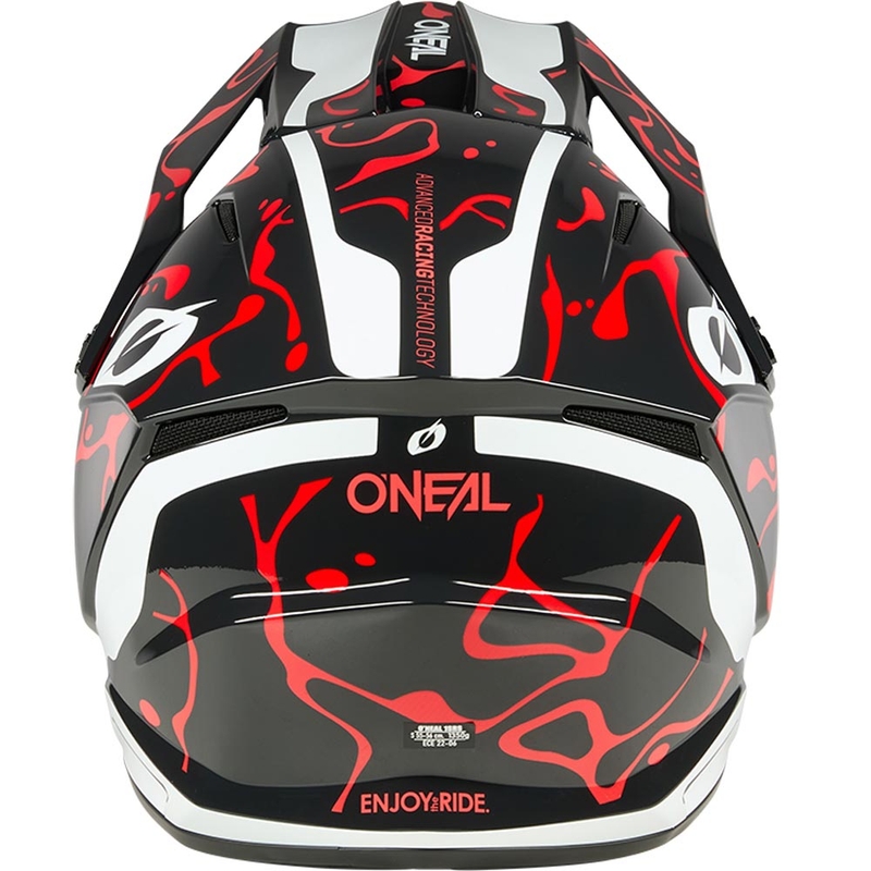Kask motocrossowy O´Neal 1SRS Splash czarno-czerwony