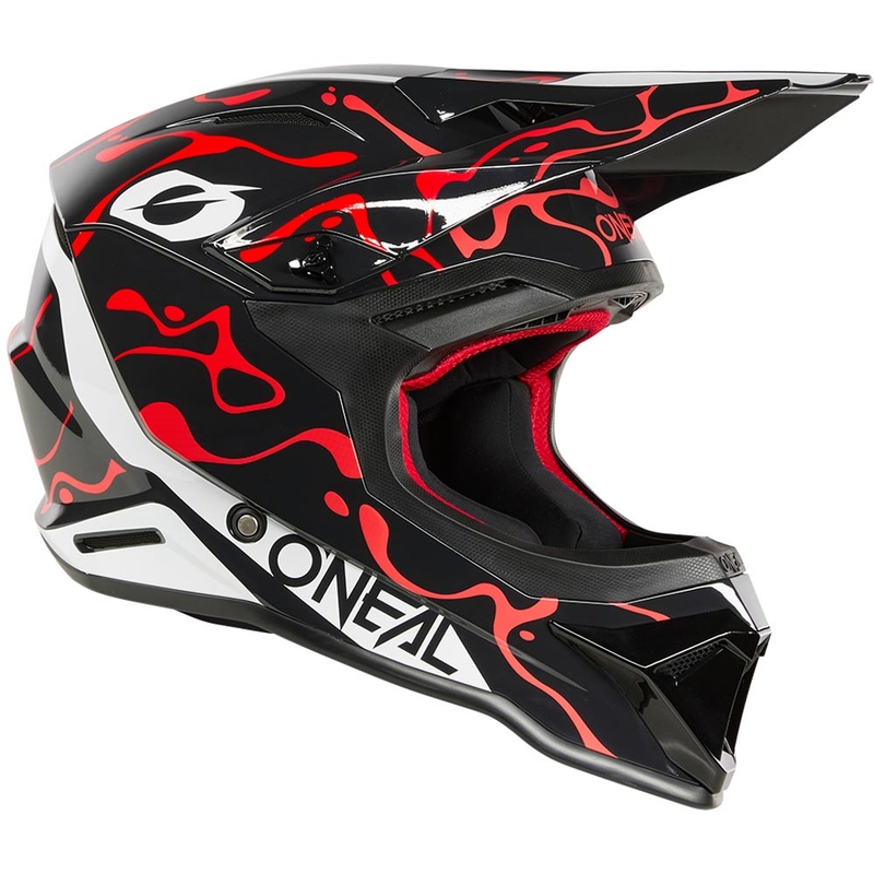 Kask motocrossowy O´Neal 1SRS Splash czarno-czerwony