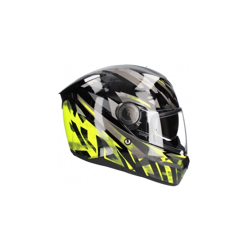Integralny kask motocyklowy SHARK D-SKWAL Kanhji czarno-szaro-żółty