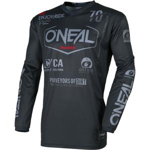Koszulka motocrossowa O'Neal Element Brand czarno-szara