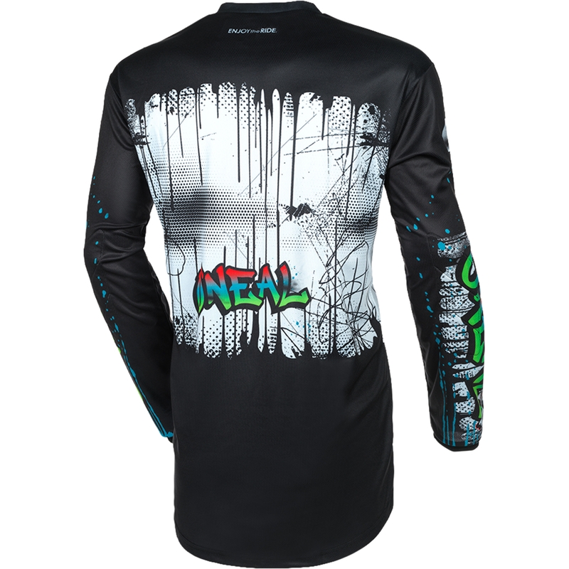 Koszulka motocrossowa O'Neal Element Rancid czarno-biała