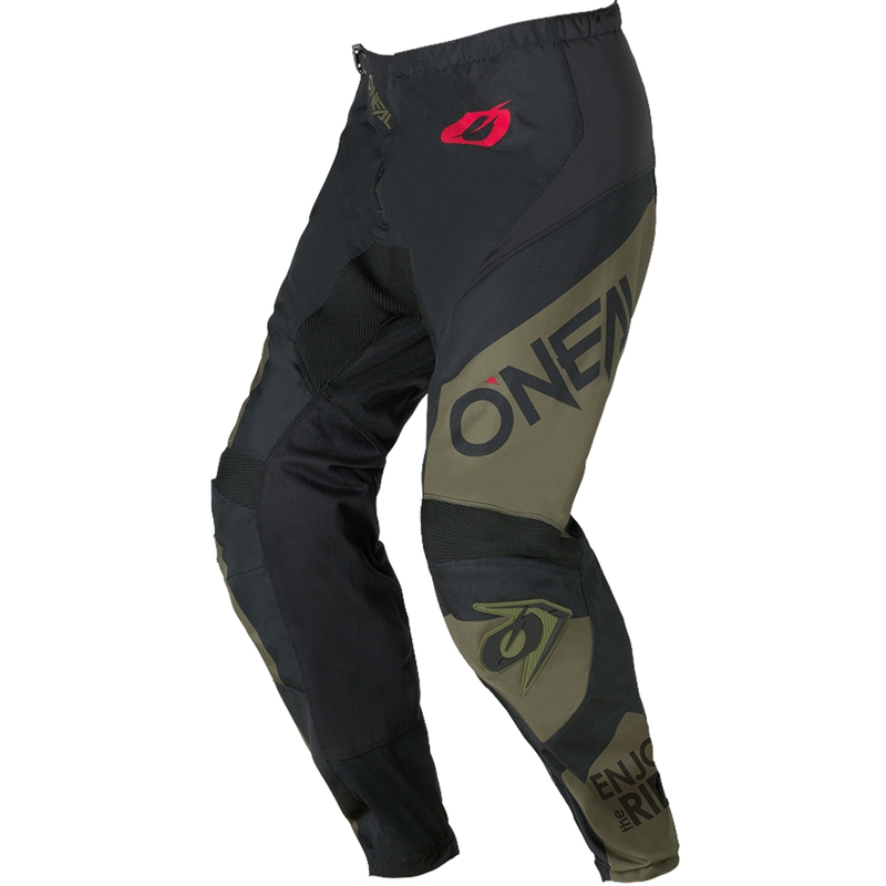 Spodnie motocrossowe O'Neal Element Racewear czarno-oliwkowe