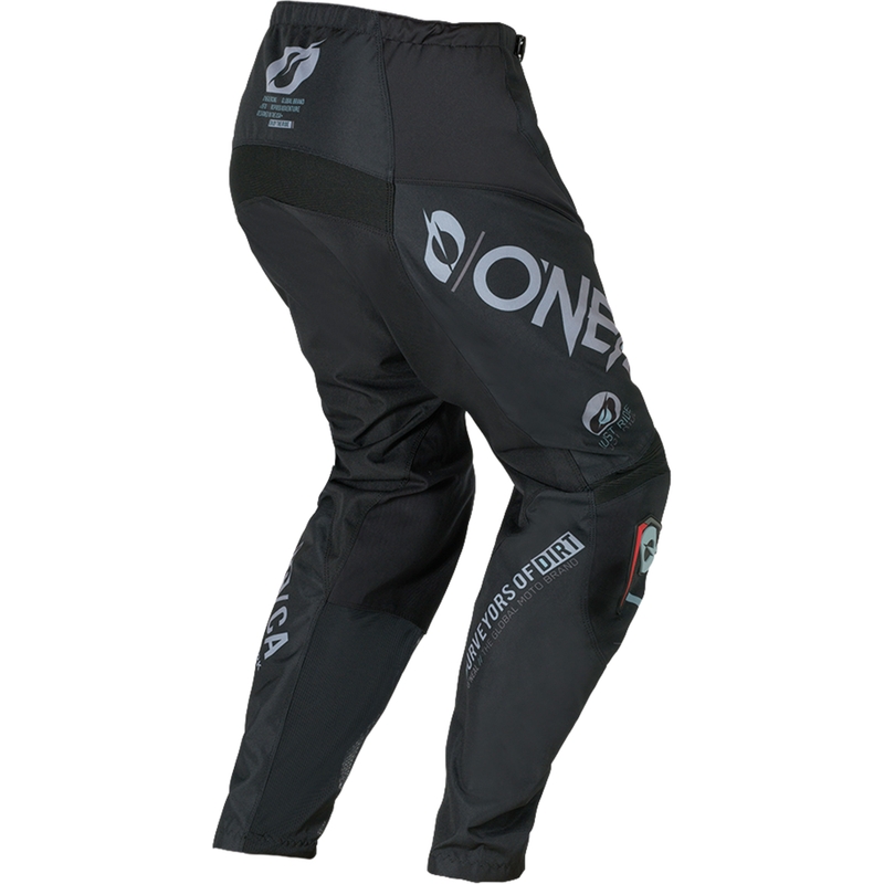 Spodnie motocrossowe O´Neal Element Brand czarno-szare