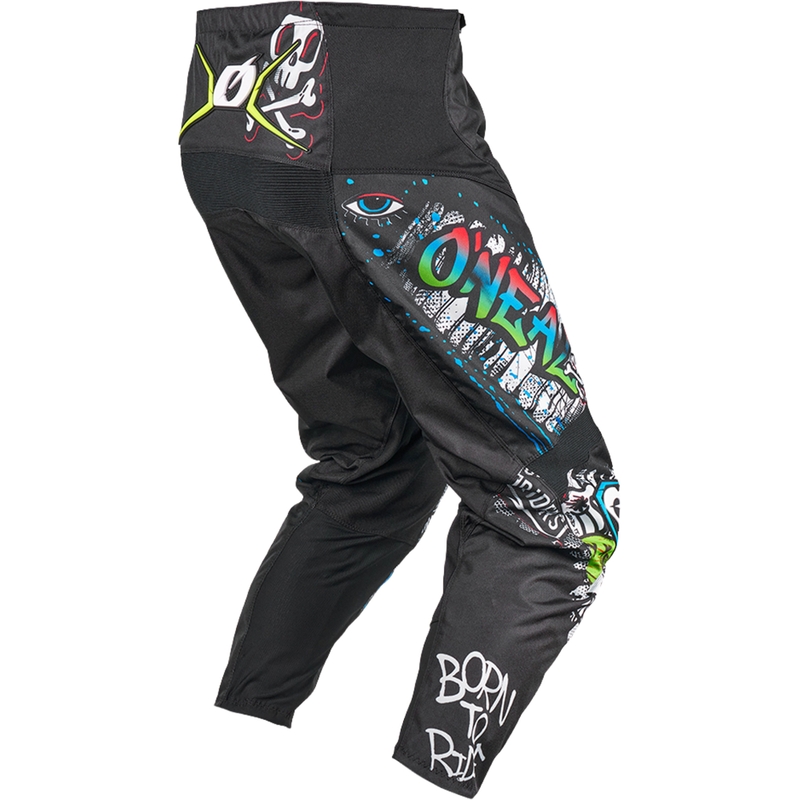 Spodnie motocrossowe O´Neal Element Rancid czarno-białe