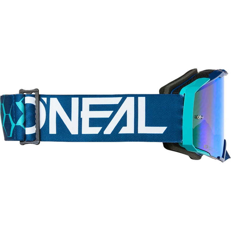 Gogle motocrossoweO´Neal B-33 Hexa niebieskie (pleksiglas irydowy niebieski)