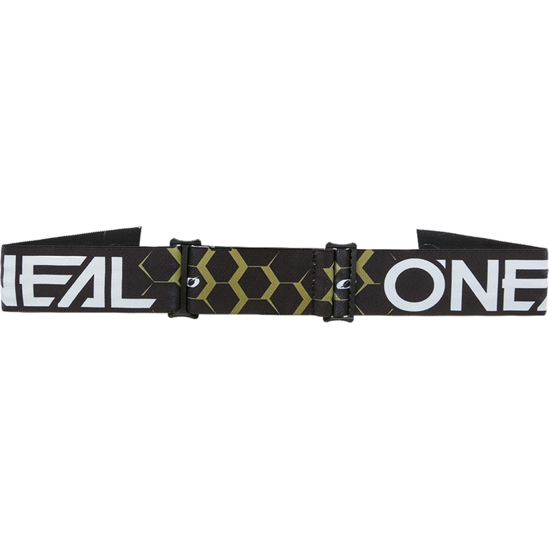 Okulary motocrossowe O´Neal B-33 Hexa czarno-złote (srebrne lustrzane pleksi)