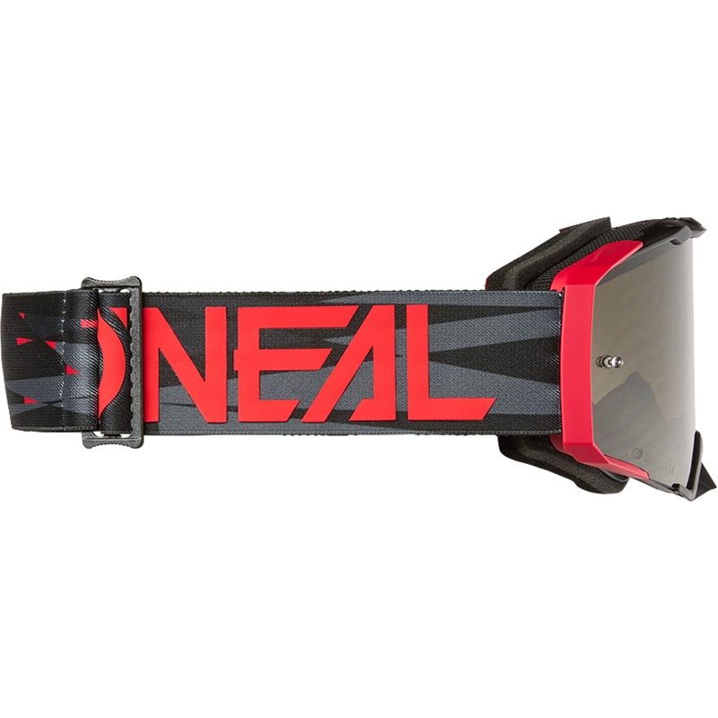 Gogle motocrossowe O´Neal B-33 Ictus czarno-czerwone (szary pleksi)