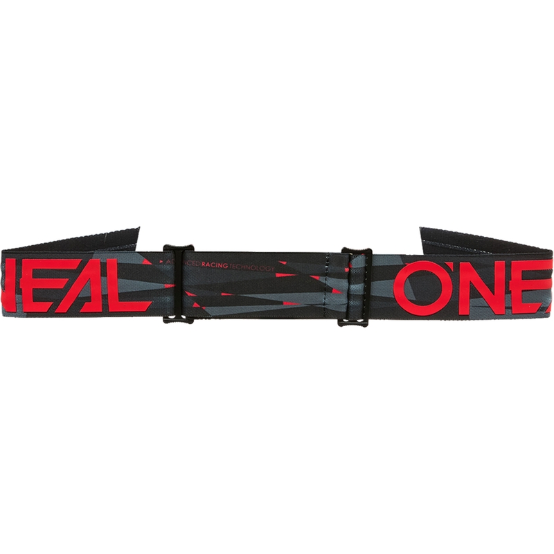 Gogle motocrossowe O´Neal B-33 Ictus czarno-czerwone (szary pleksi)