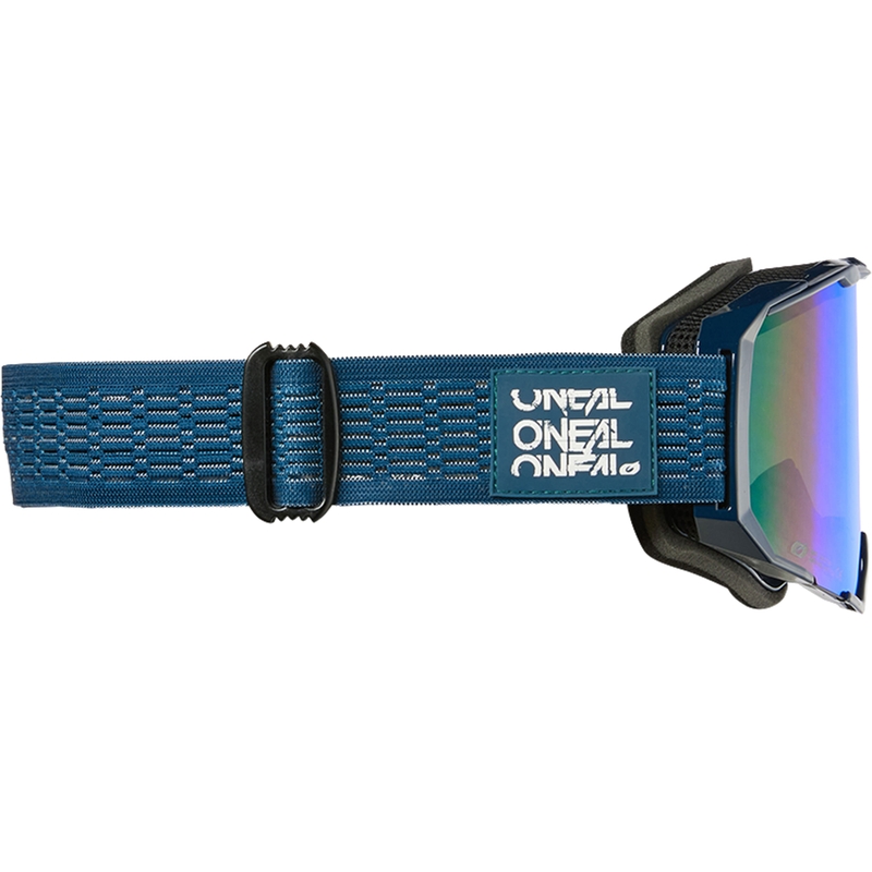 Okulary motocrossowe O´Neal B-22 Static blue (pleksiglas irydowy niebieski)