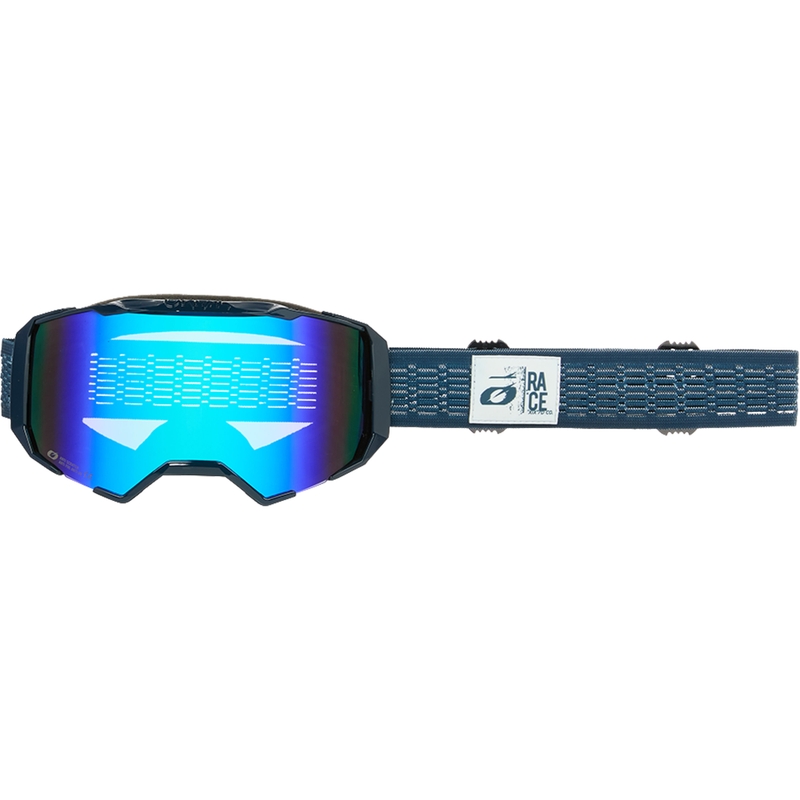 Okulary motocrossowe O´Neal B-22 Static blue (pleksiglas irydowy niebieski)