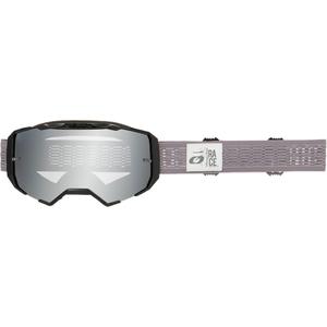 Okulary motocrossowe O´Neal B-22 Static grey (srebrny lustrzany pleksi)