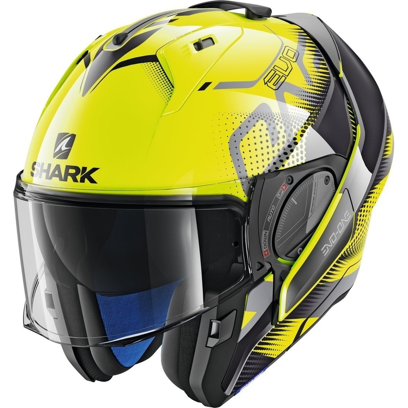 Kask z podnoszoną szczęką SHARK EVO-ONE 2 Keenser żółto-czarny wyprzedaż