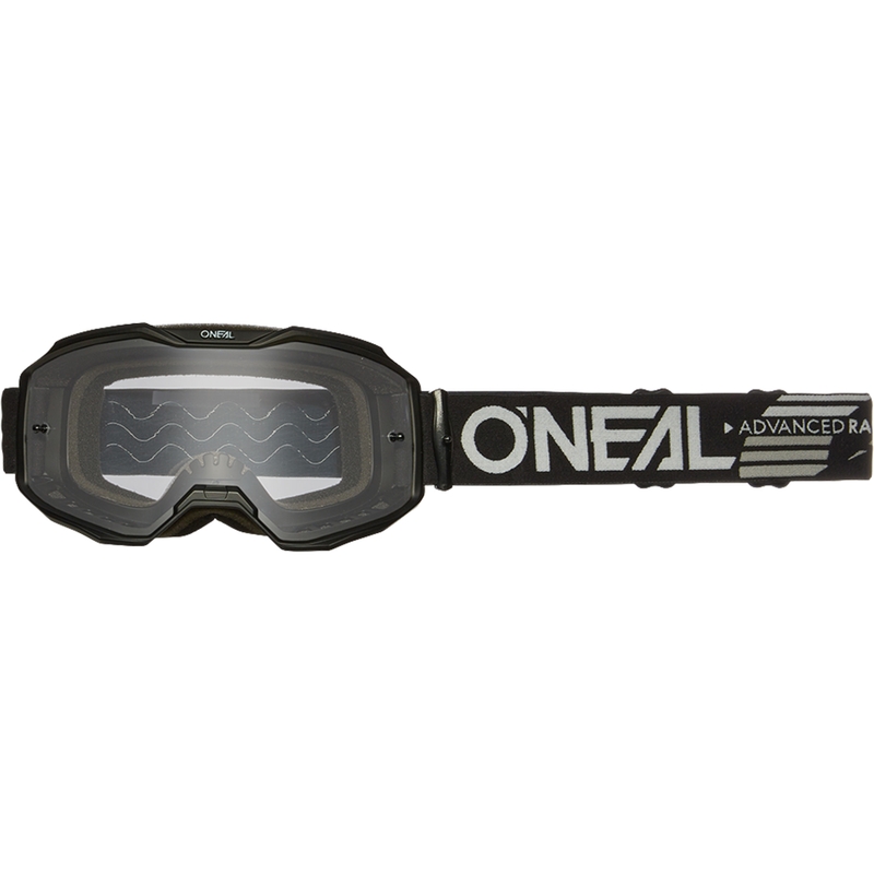 Okulary motocrossowe O´Neal B-10 Solid black (przezroczyste pleksi)