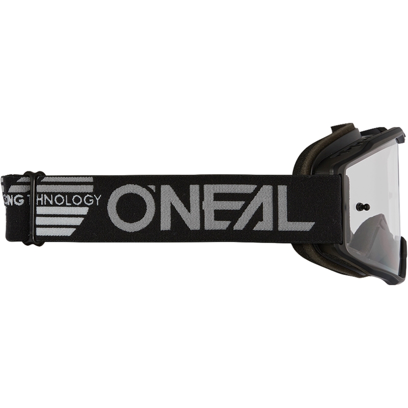 Okulary motocrossowe O´Neal B-10 Solid black (lustrzano-srebrne pleksi)
