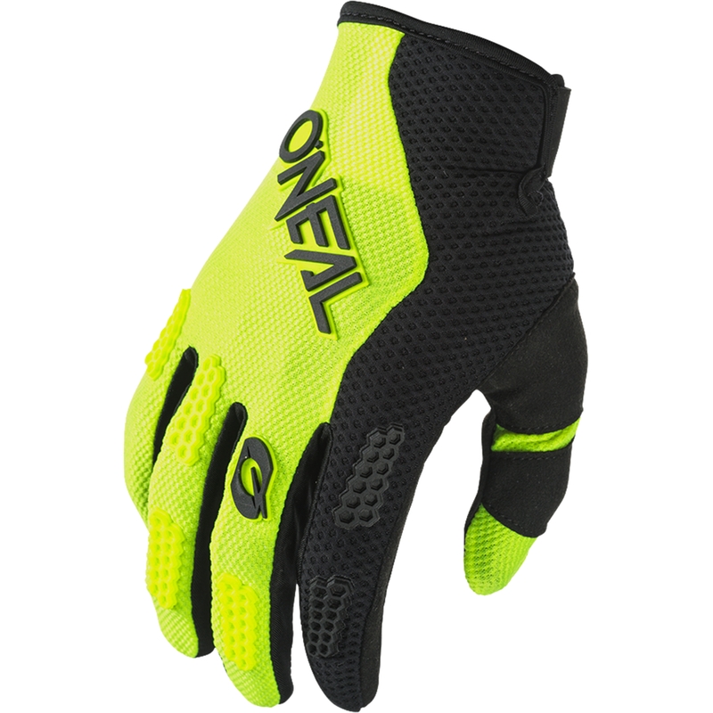 Rękawice motocrossowe O´Neal Element Racewear czarno-fluo-żółte