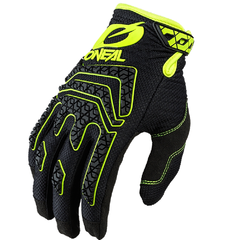 Rękawice motocrossowe O'Neal Sniper Elite czarno-fluo-żółte