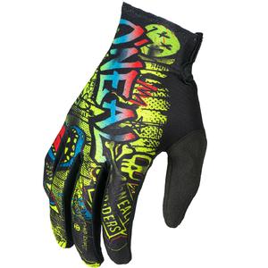 Rękawiczki motocrossowe O'Neal Matrix Rancid Kids w kolorze czarno-fluo-żółtym