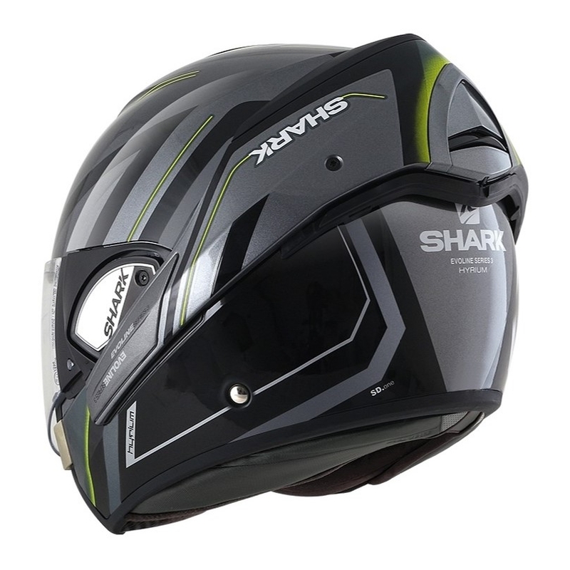 Kask z podnoszoną szczęką SHARK EVOLINE 3 Hyrium Mat szaro-czarno-żółty wyprzedaż