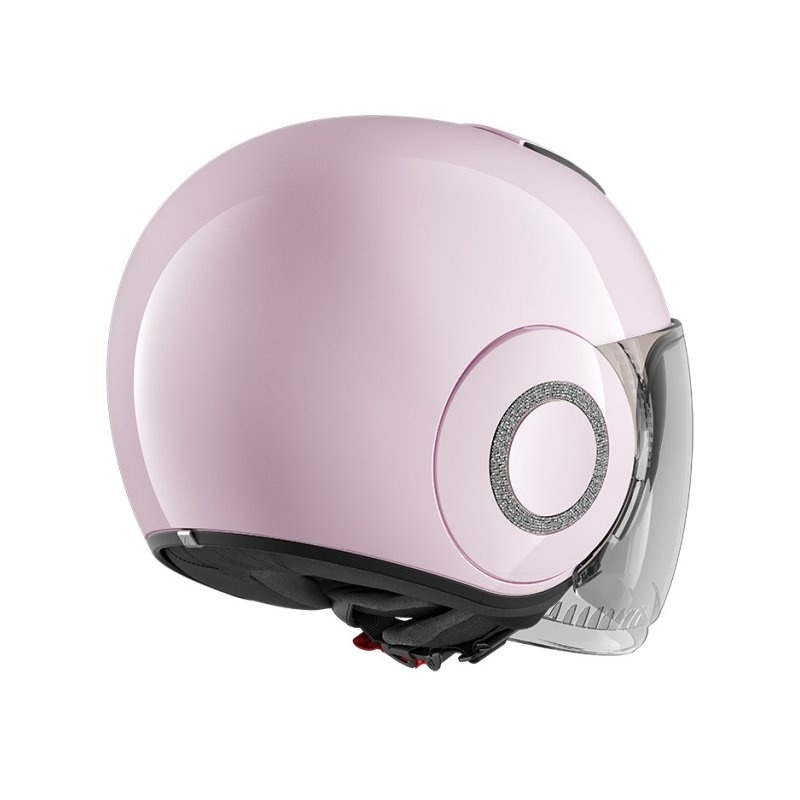 Otwarty kask motocyklowy SHARK NANO CRYSTAL by Swarovski różowy