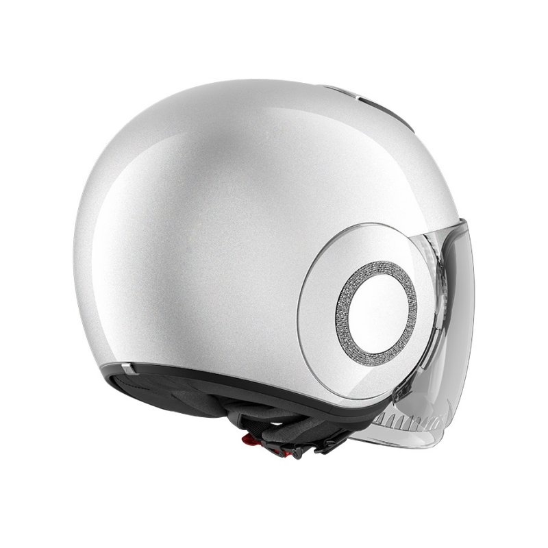 Otwarty kask motocyklowy SHARK NANO CRYSTAL by Swarovski srebrny wyprzedaż
