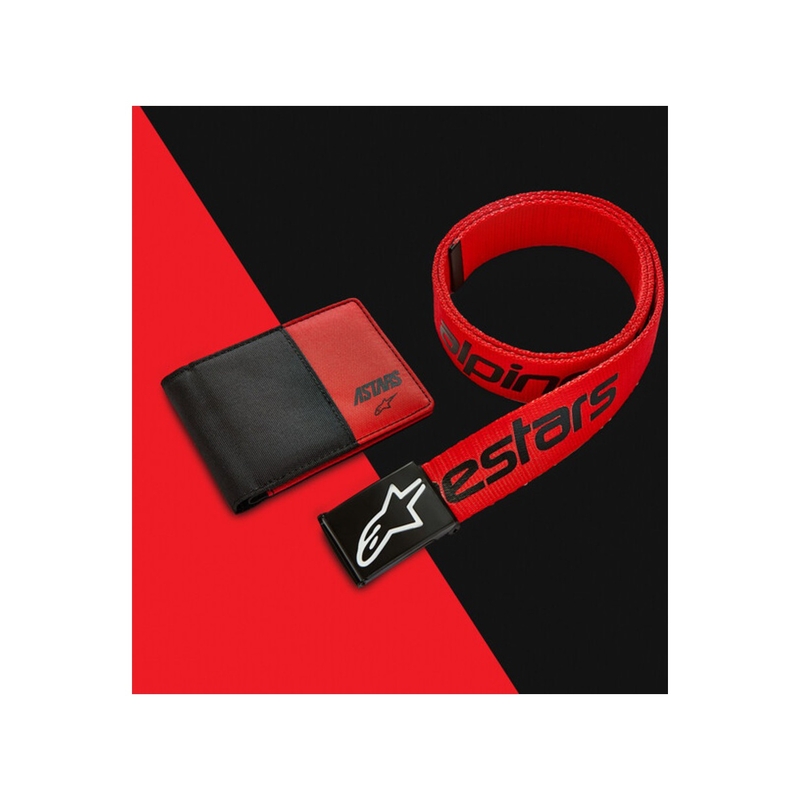 Alpinestars Linear Web Belt czarno-czerwony
